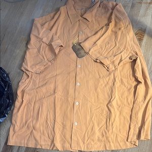 Tommy Bahama Orange Casual Button Down Shirt